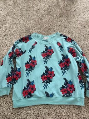 Wildfox Floral Crewneck Sweatshirt
